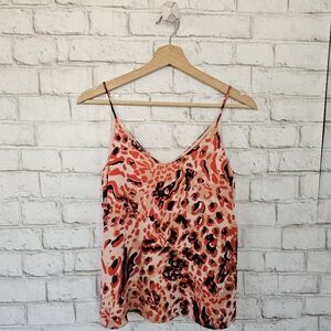 H&M Pink Camisole Crop Top with Spaghetti Straps